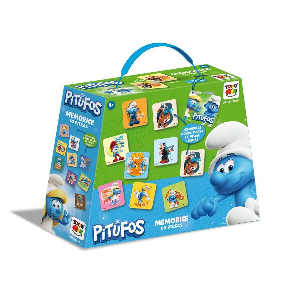 Juego de Mesa Memorice 60 Piezas Pitufos - Los Pitufos-0
