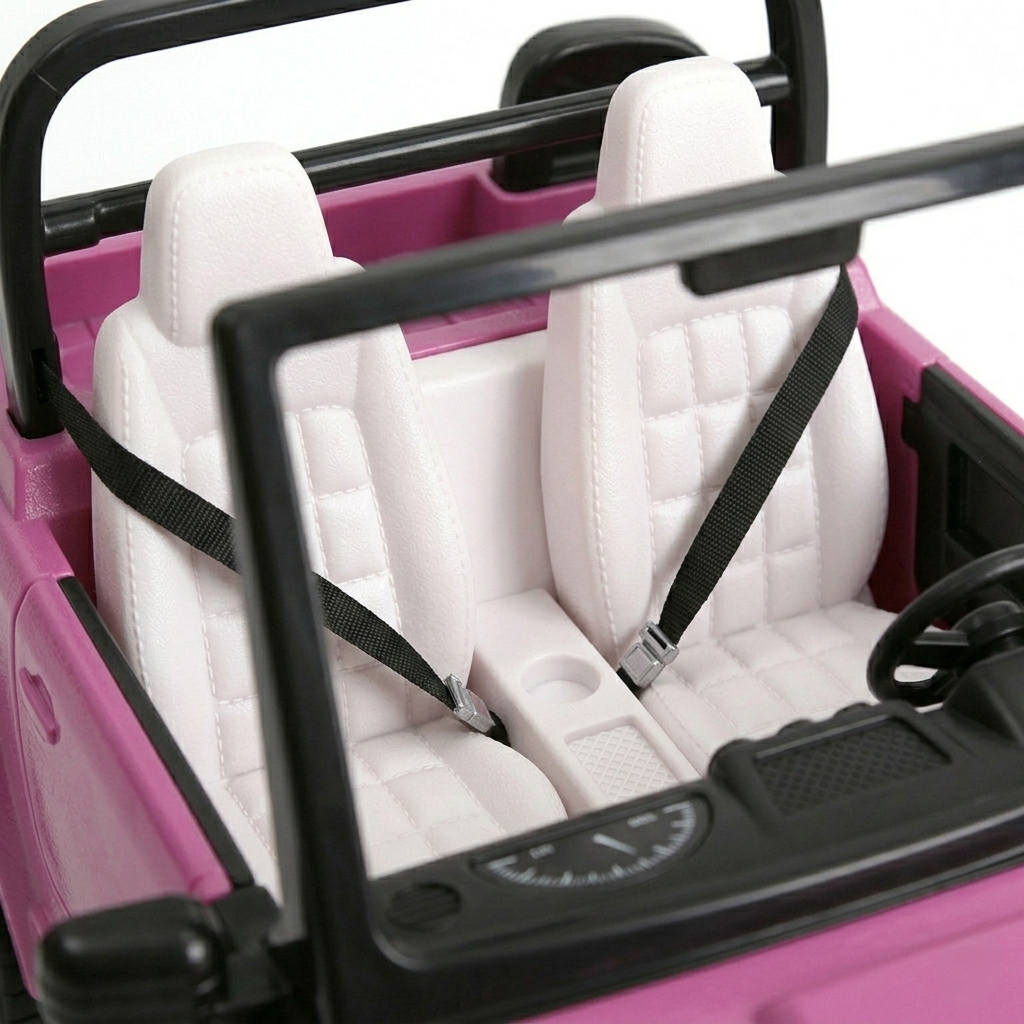 Auto Jeep Rosado Convertible para Muñecas - Toyng-2