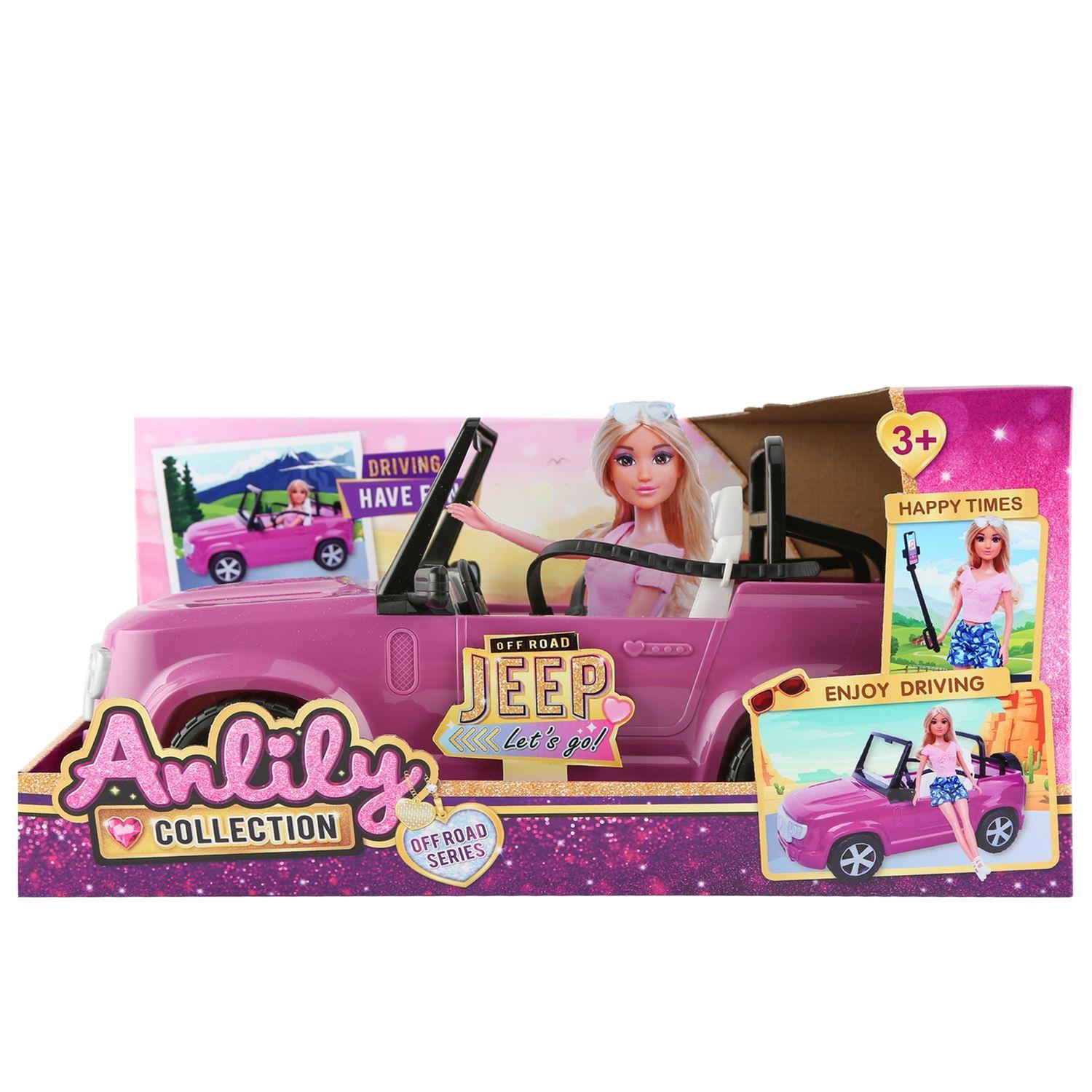 Auto Jeep Rosado Convertible para Muñecas - Toyng-3