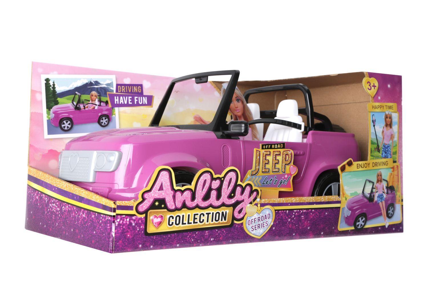 Auto Jeep Rosado Convertible para Muñecas - Toyng-5