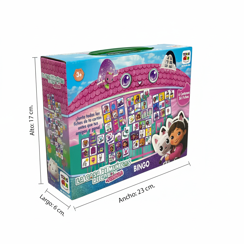 Juego de Mesa Bingo - Gabby’S Doll House-4