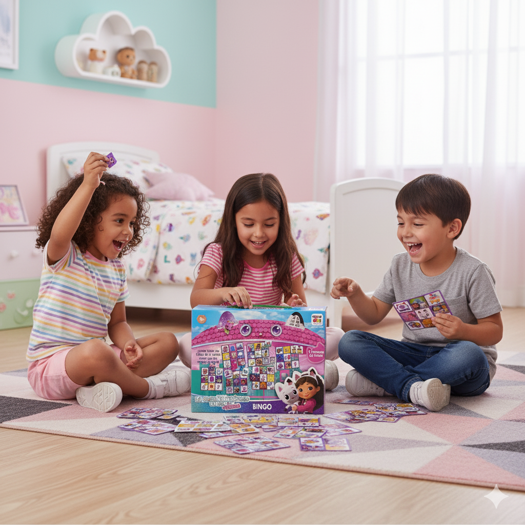 Juego de Mesa Bingo - Gabby’S Doll House-5