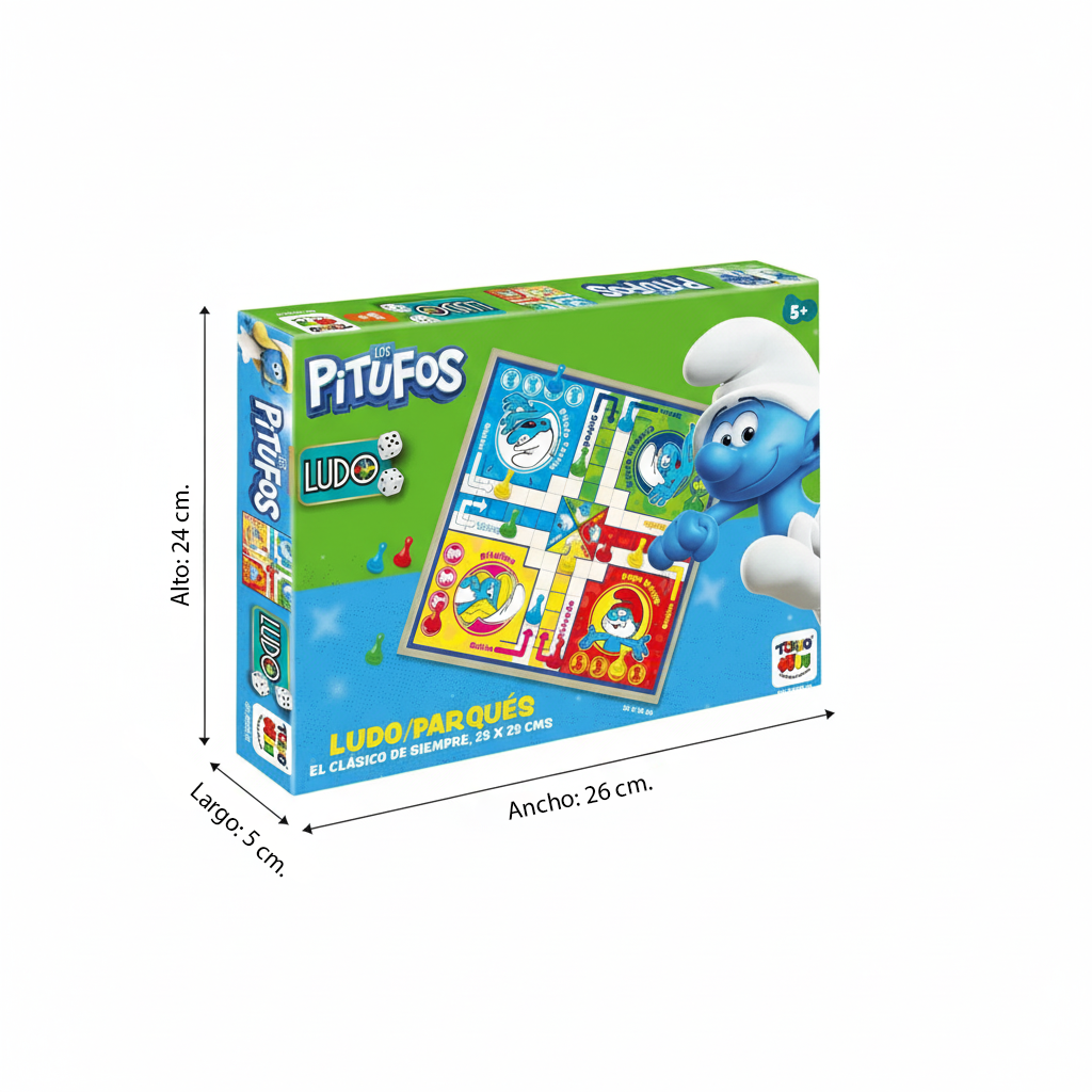 Juego de Mesa Ludo Los Pitufos - Los Pitufos-4