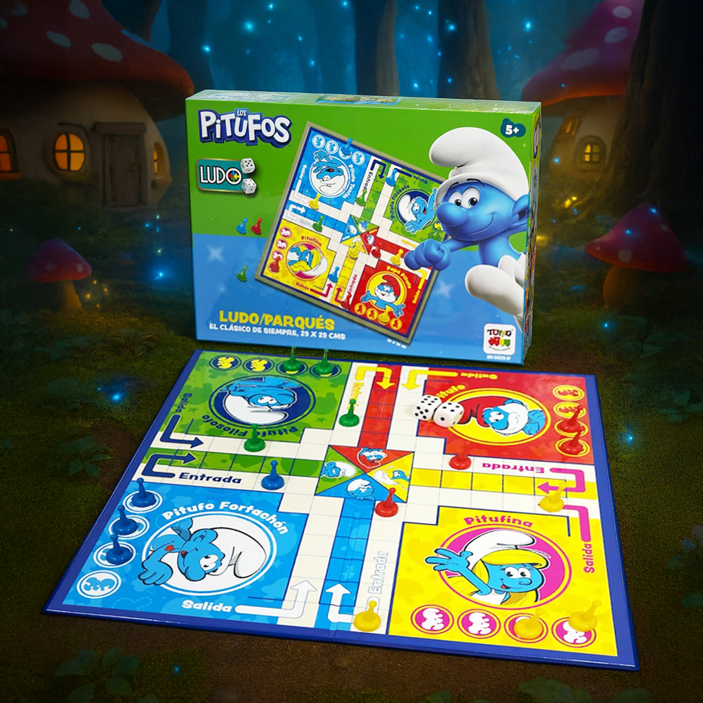 Juego de Mesa Ludo Los Pitufos - Los Pitufos-5