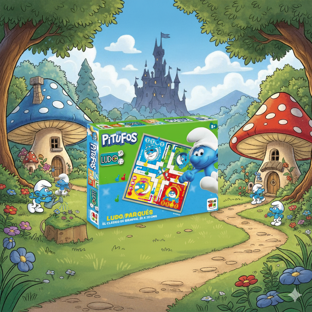 Juego de Mesa Ludo Los Pitufos - Los Pitufos-2