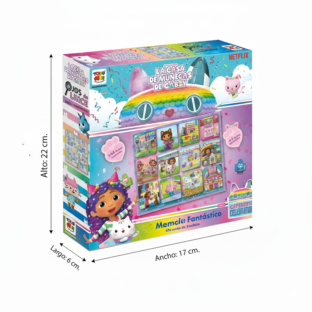 Juego de Mesa Memorice 60 Piezas - Gabby-5