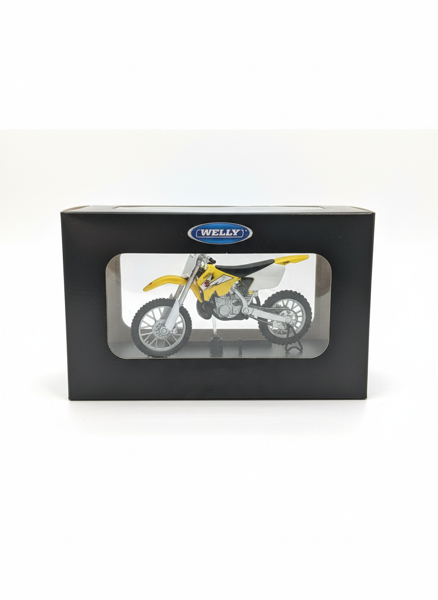 Moto Suzuki RM250 Escala 1:18 - Welly-3