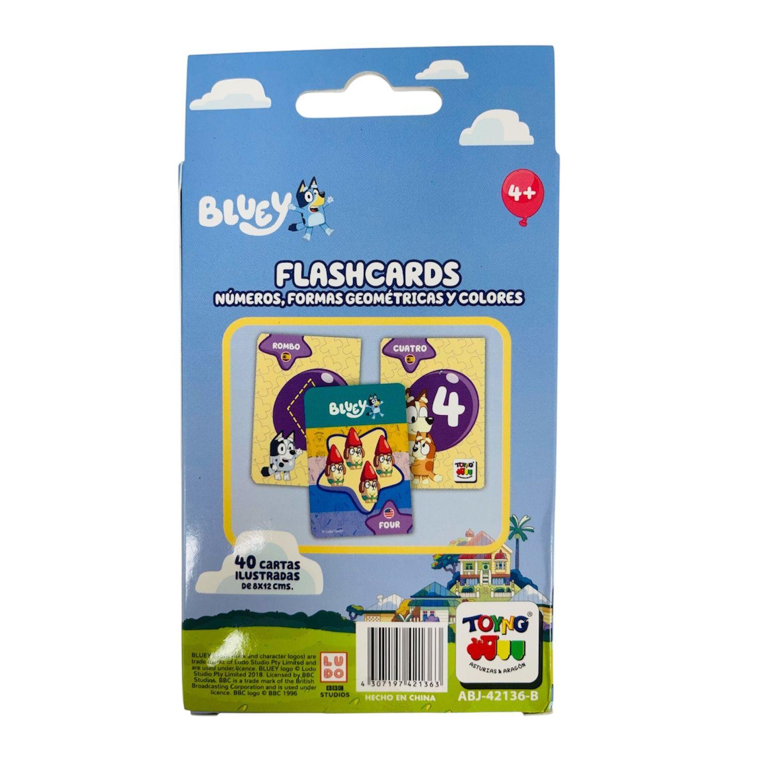 Flash Cards – Números, Colores Y Figuras Geométricas - Bluey-2
