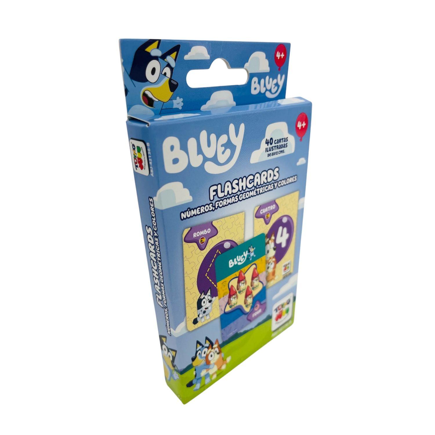 Flash Cards – Números, Colores Y Figuras Geométricas - Bluey-3