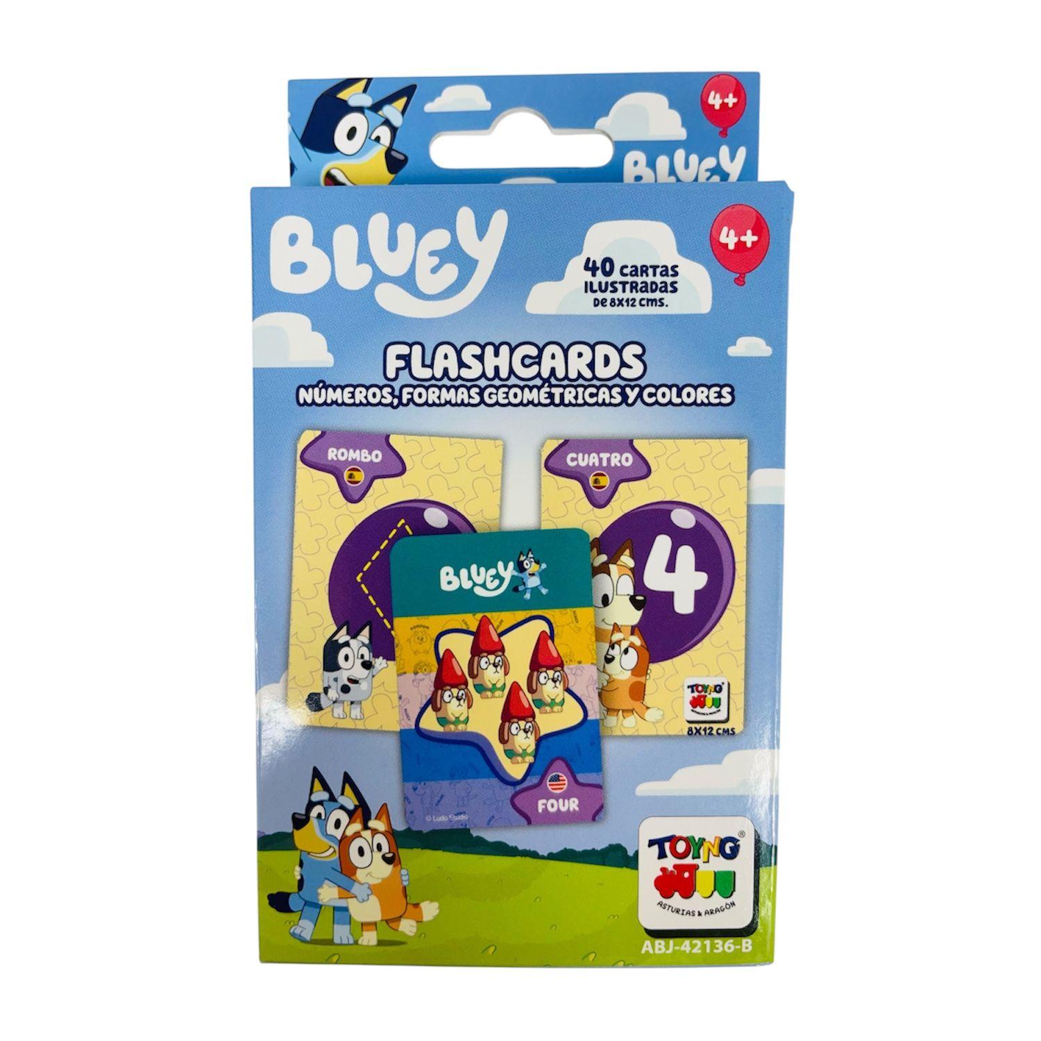 Flash Cards – Números, Colores Y Figuras Geométricas - Bluey-4