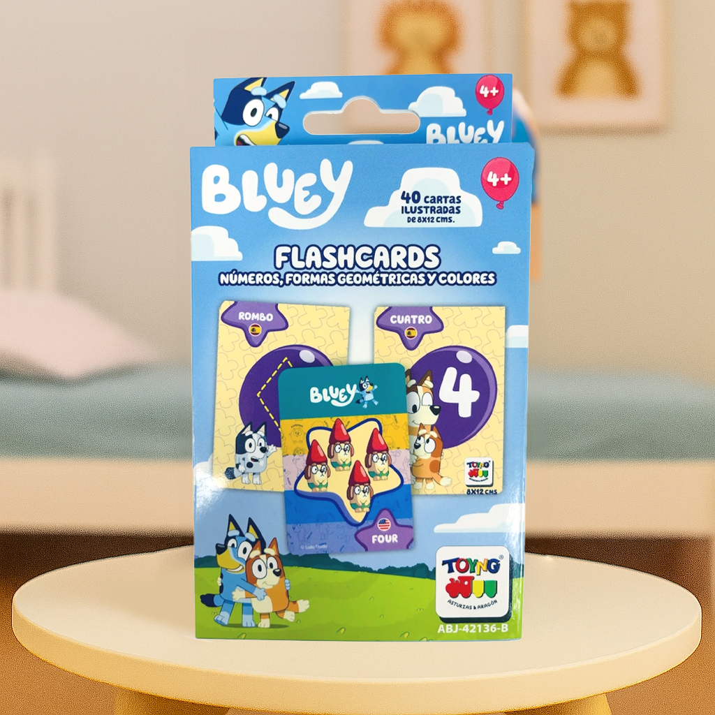 Juego Educativo Flash Cards Números Colores Figuras - Bluey-4