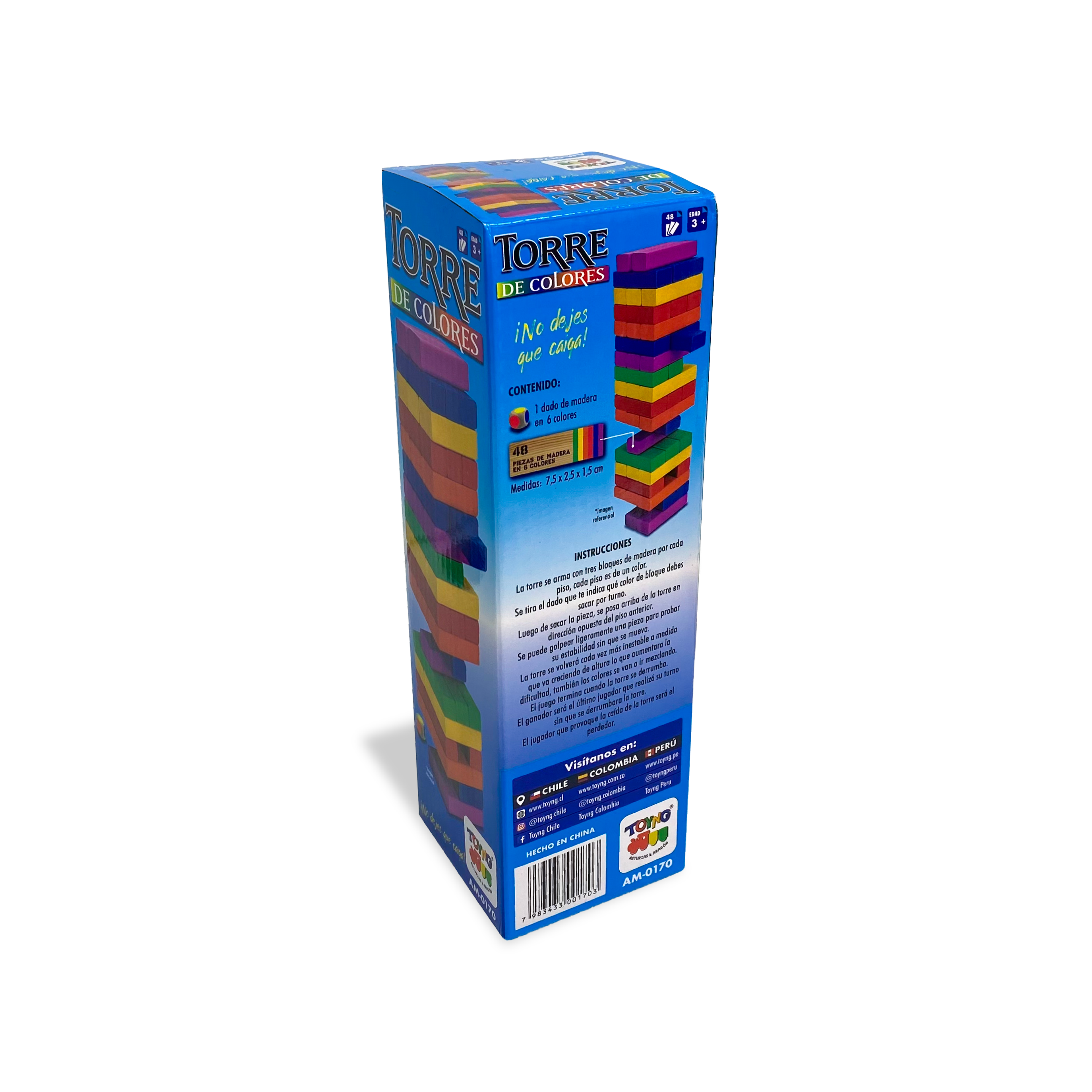 Juego de Mesa Torre 54 Piezas Color - Toyng-2