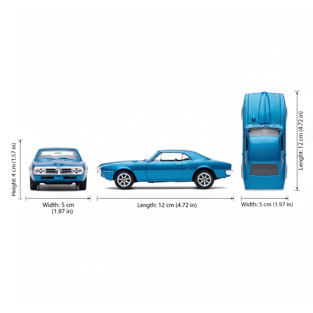 Auto Pontiac Firebird 1967 - Welly Escala 1:34:39-4