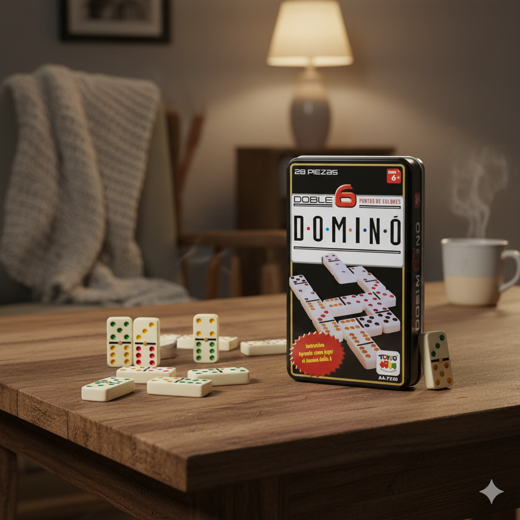 Juego de Mesa Dominó 6 Caja Metálica - Toyng-6