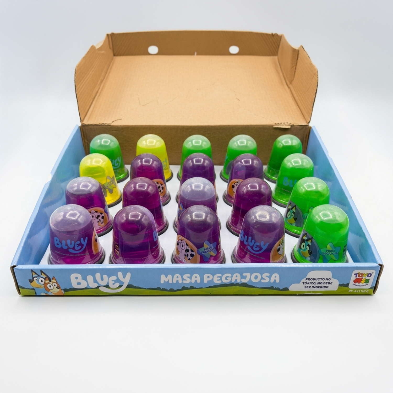 Pack x20 Masas Pegajosas Bluey Surtidas-2