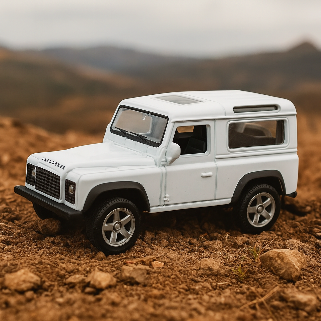Suv Land Rover Defender - Welly Escala 1:34:39-2