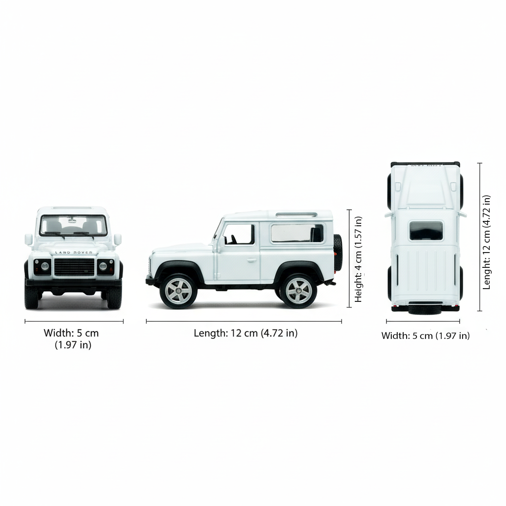 Suv Land Rover Defender - Welly Escala 1:34:39-6