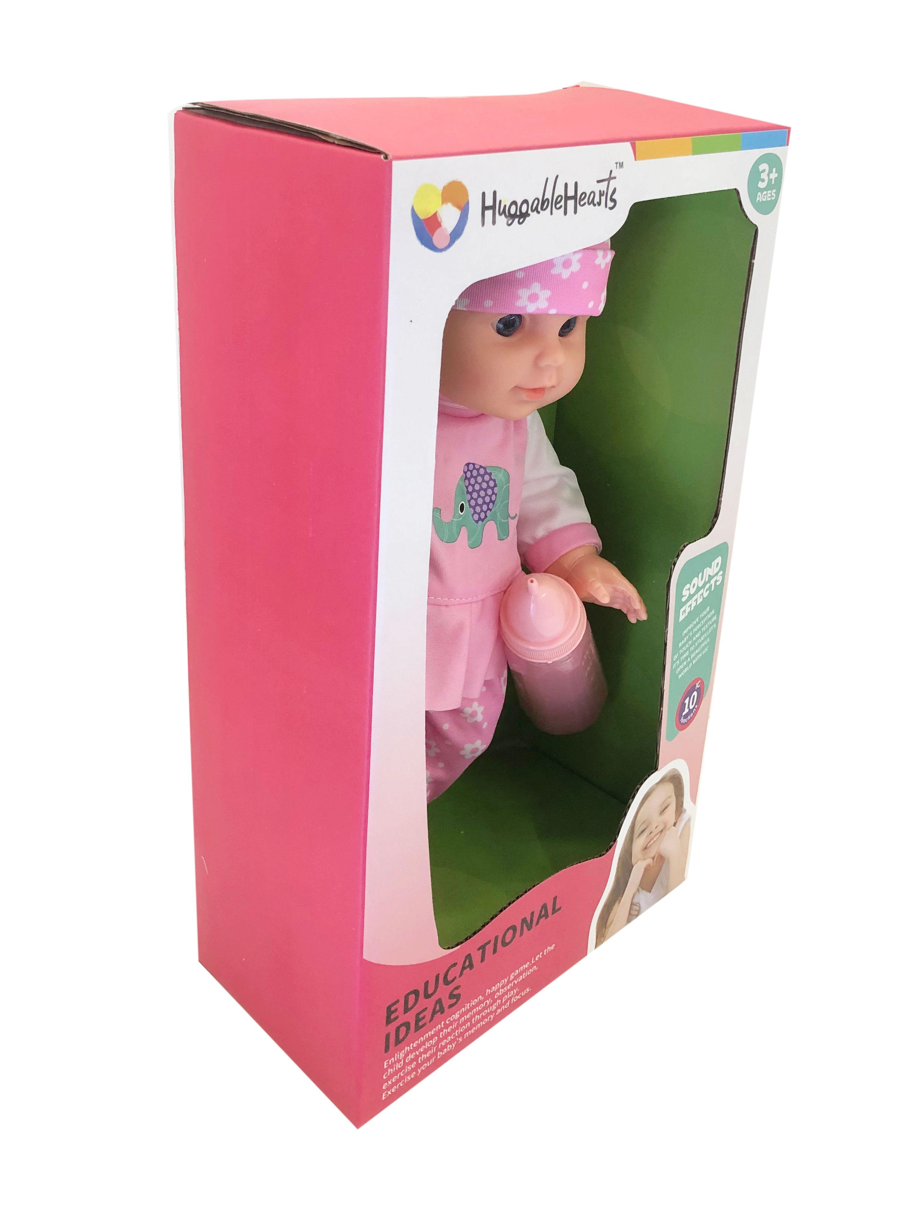 Muñeca Bebé 30 cm con Mamadera y Chupete - Toyng-1