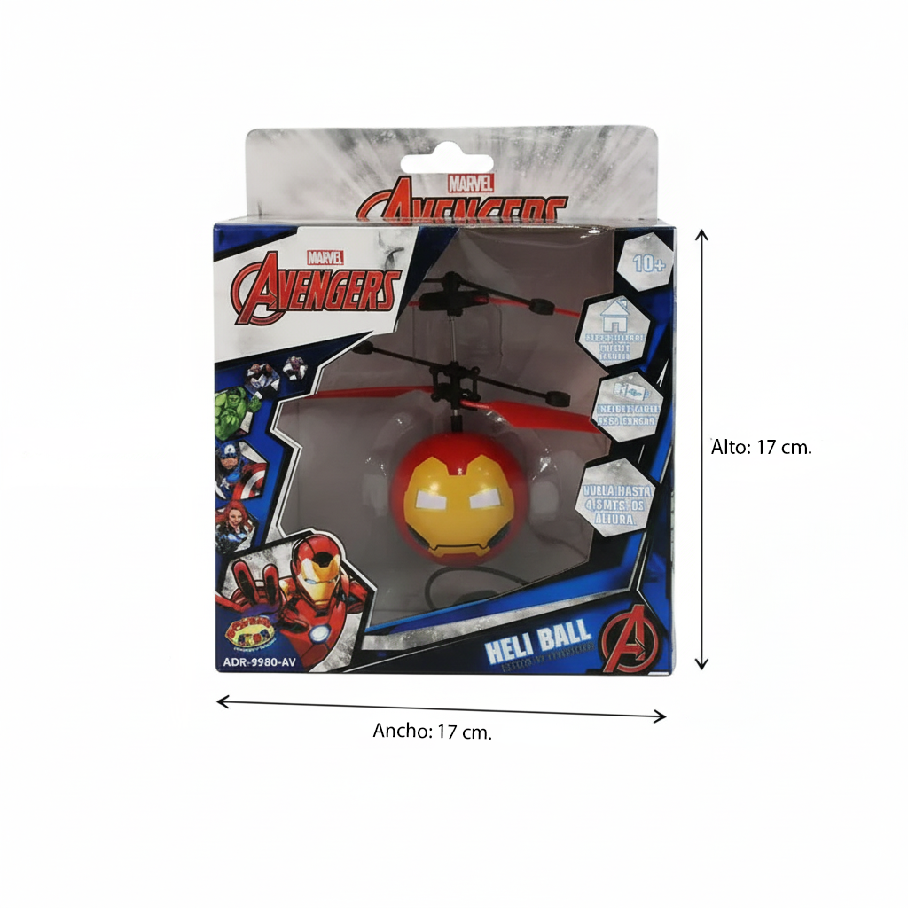 Juguete Heliball Iron Man - Marvel-6