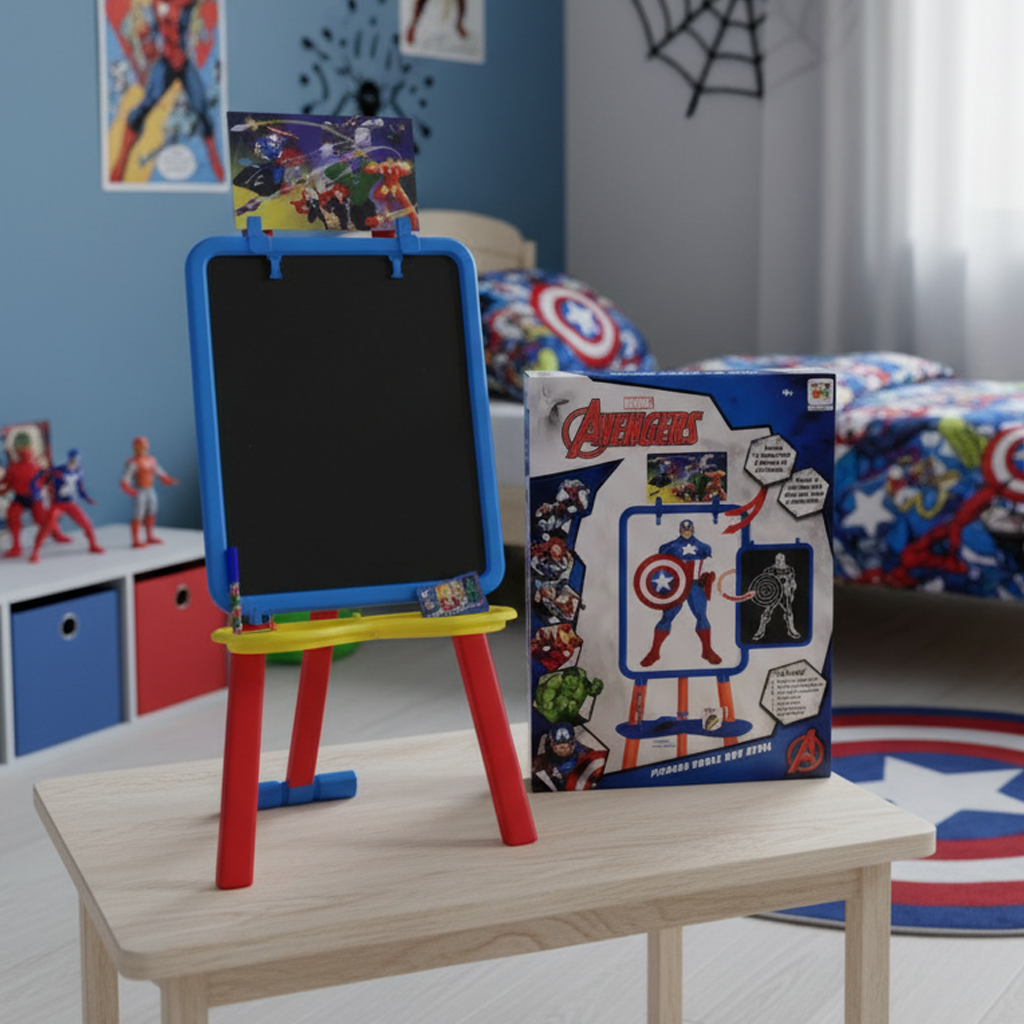 Juego Educativo Pizarra Doble Con Atril Avengers - Marvel-0