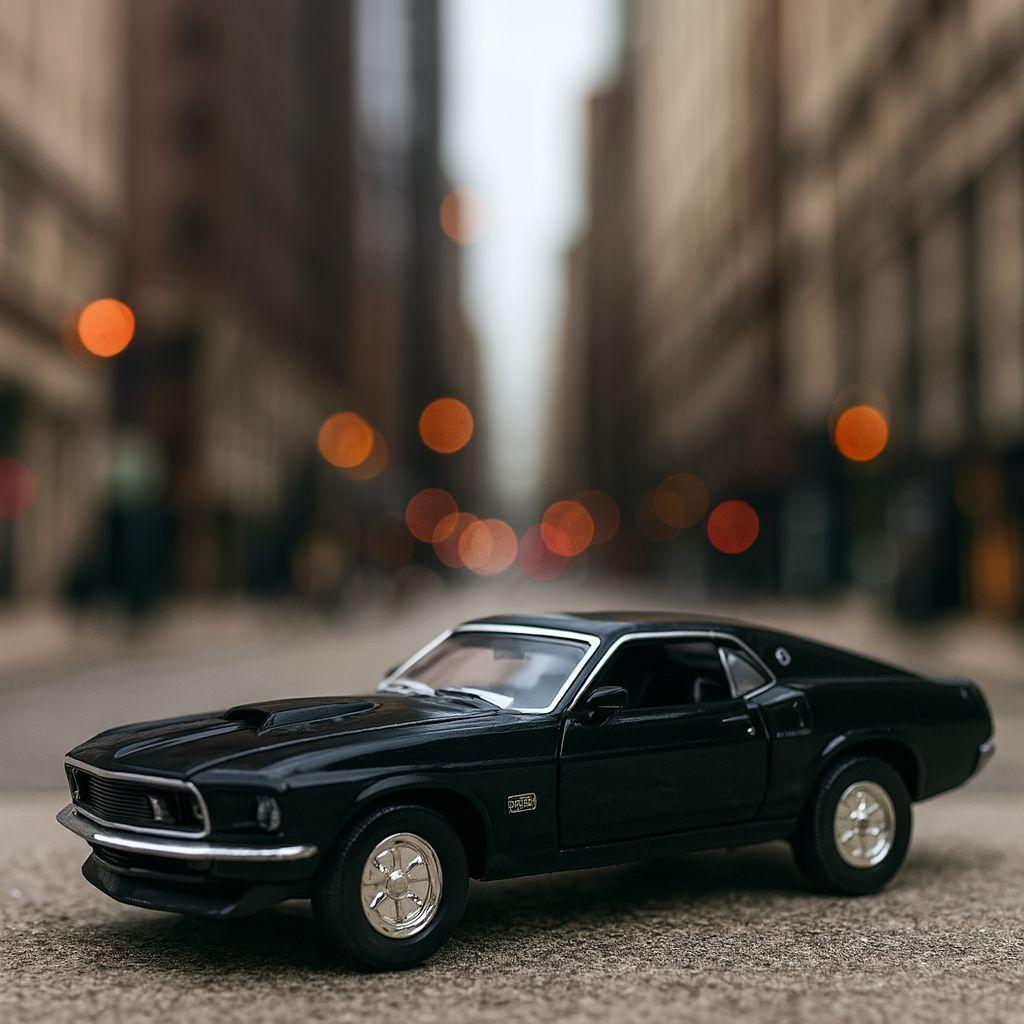 Auto 1969 Ford Mustang Boss 429 Escala 1:34:39 - Welly-4
