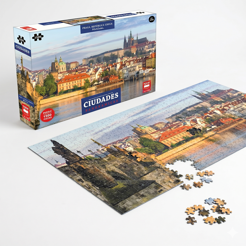 Puzzle Praga Panorámico (1500 Piezas) - Toyng-4