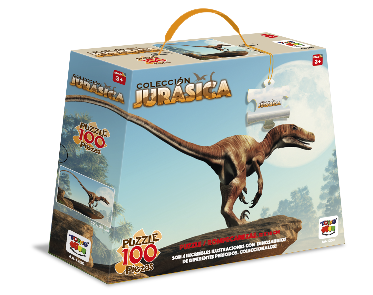 Puzzle Deinonychus Colección Jurásica (100 Piezas) - Toyng-3