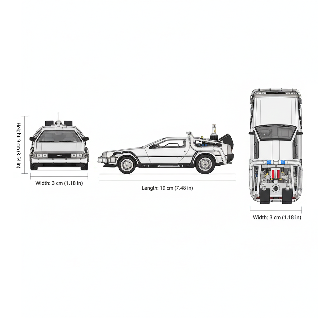 Back To The Future II Delorean - Welly Escala 1:24-4
