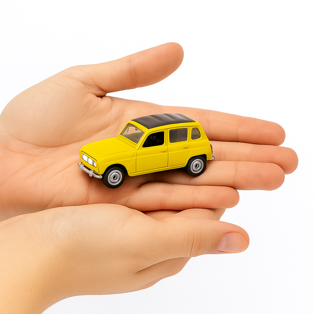 Auto Renault 4 - Welly Escala 1:60-5