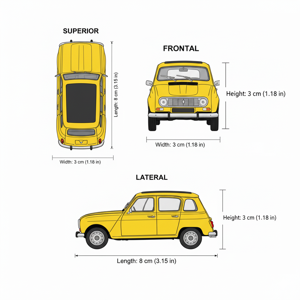Auto Renault 4 - Welly Escala 1:60-6