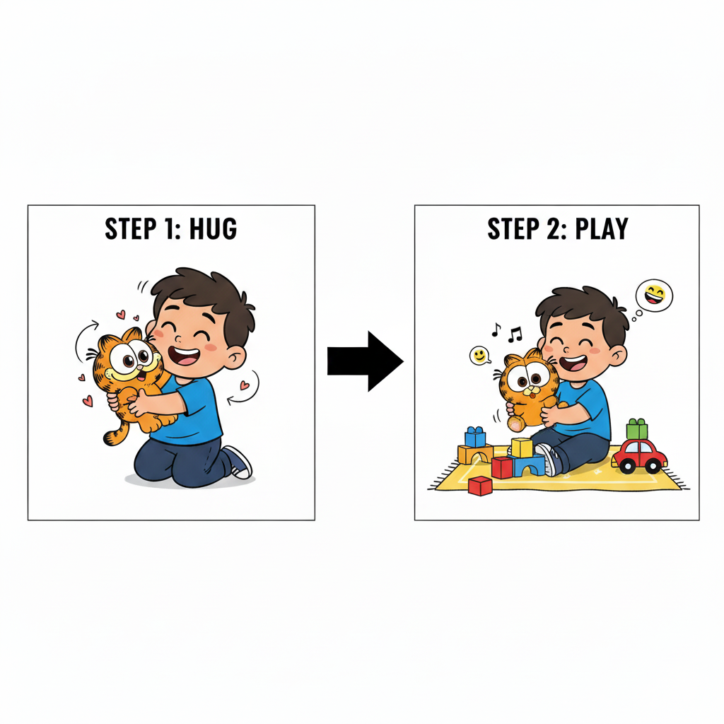 Peluche Baby Garfield 25 cm - Garfield-7