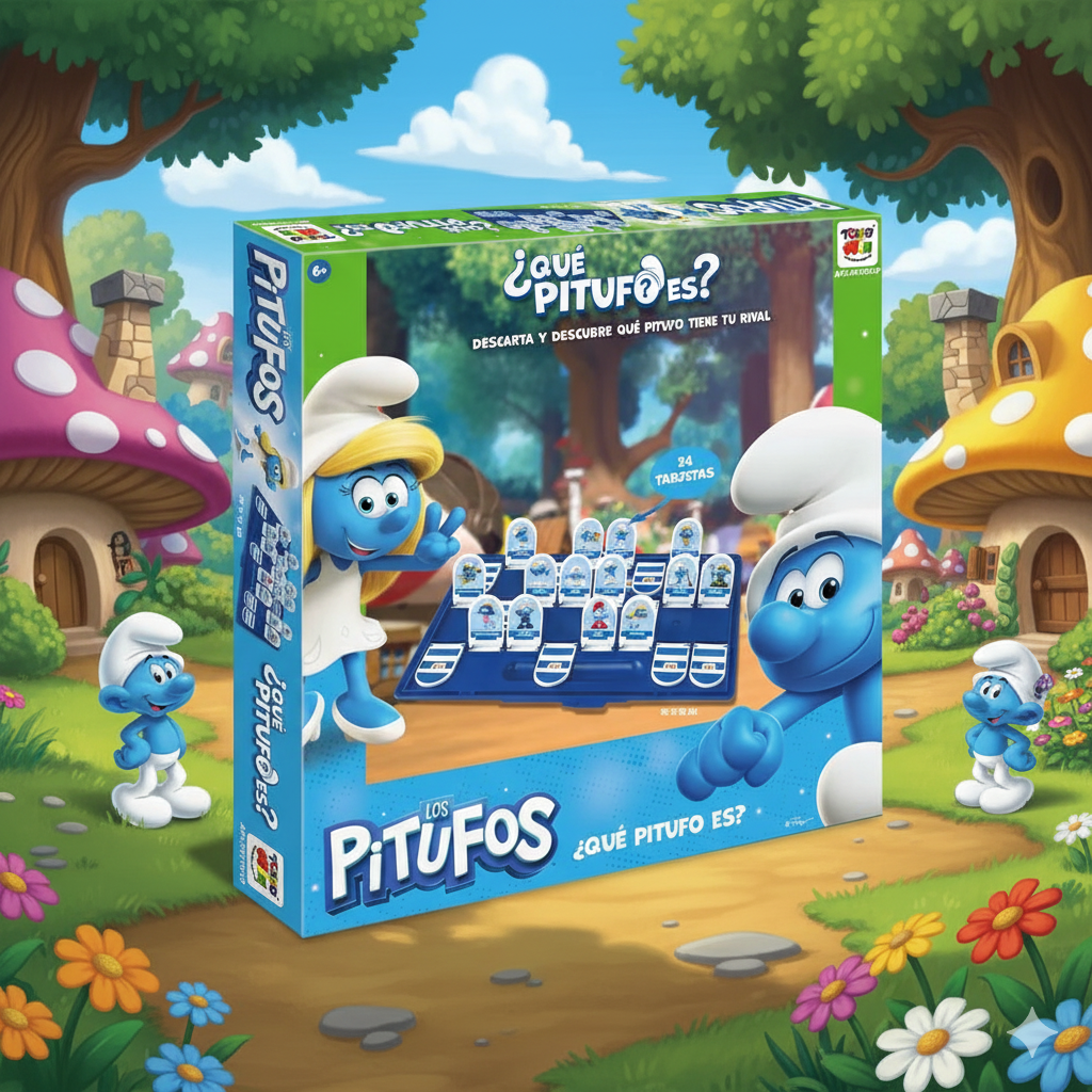 Juego de Mesa Qué Pitufo Es - Los Pitufos-6