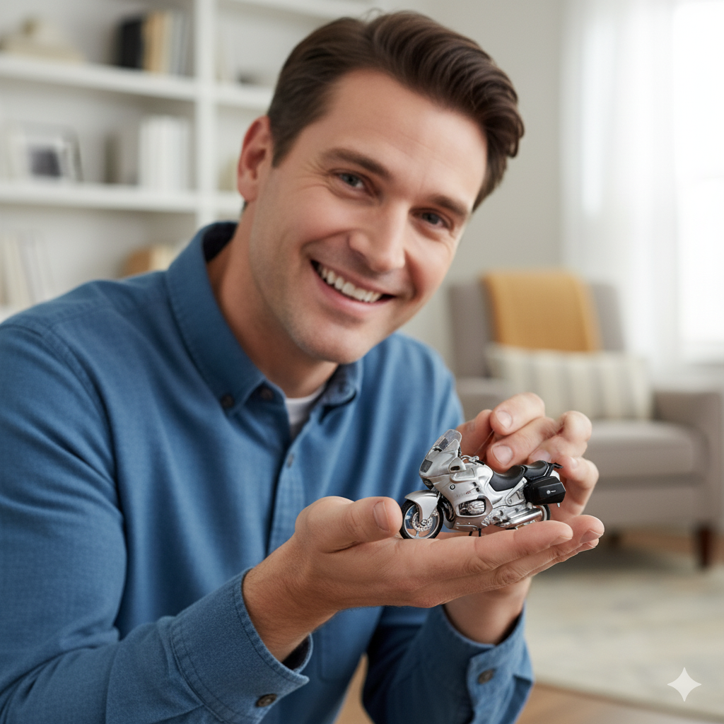 Moto BMW R1100 RT Escala 1:18 - Welly-2