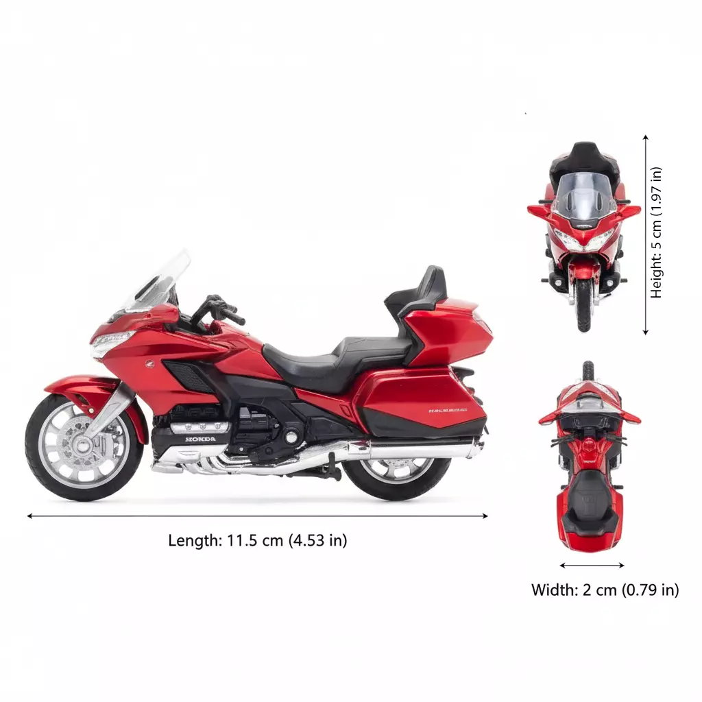 Moto Honda Gold Wing Tour - Welly Escala 1:18-3