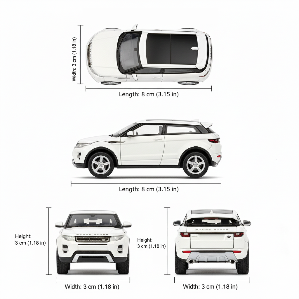 Auto Land Rover Range Rover Evoque - Welly Escala 1:60-6