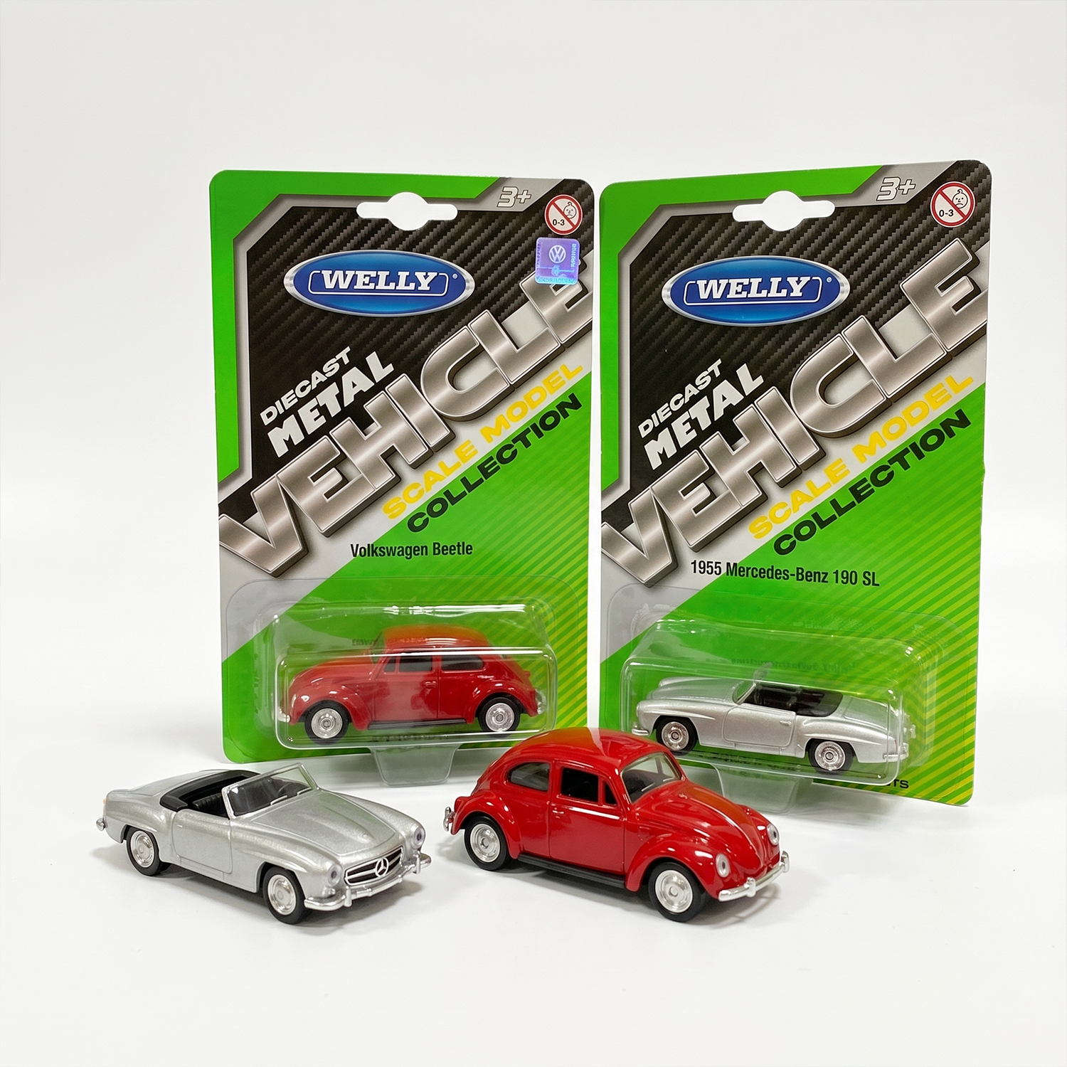 Pack x12 Autos Welly Clásicos Escala 1:60-2
