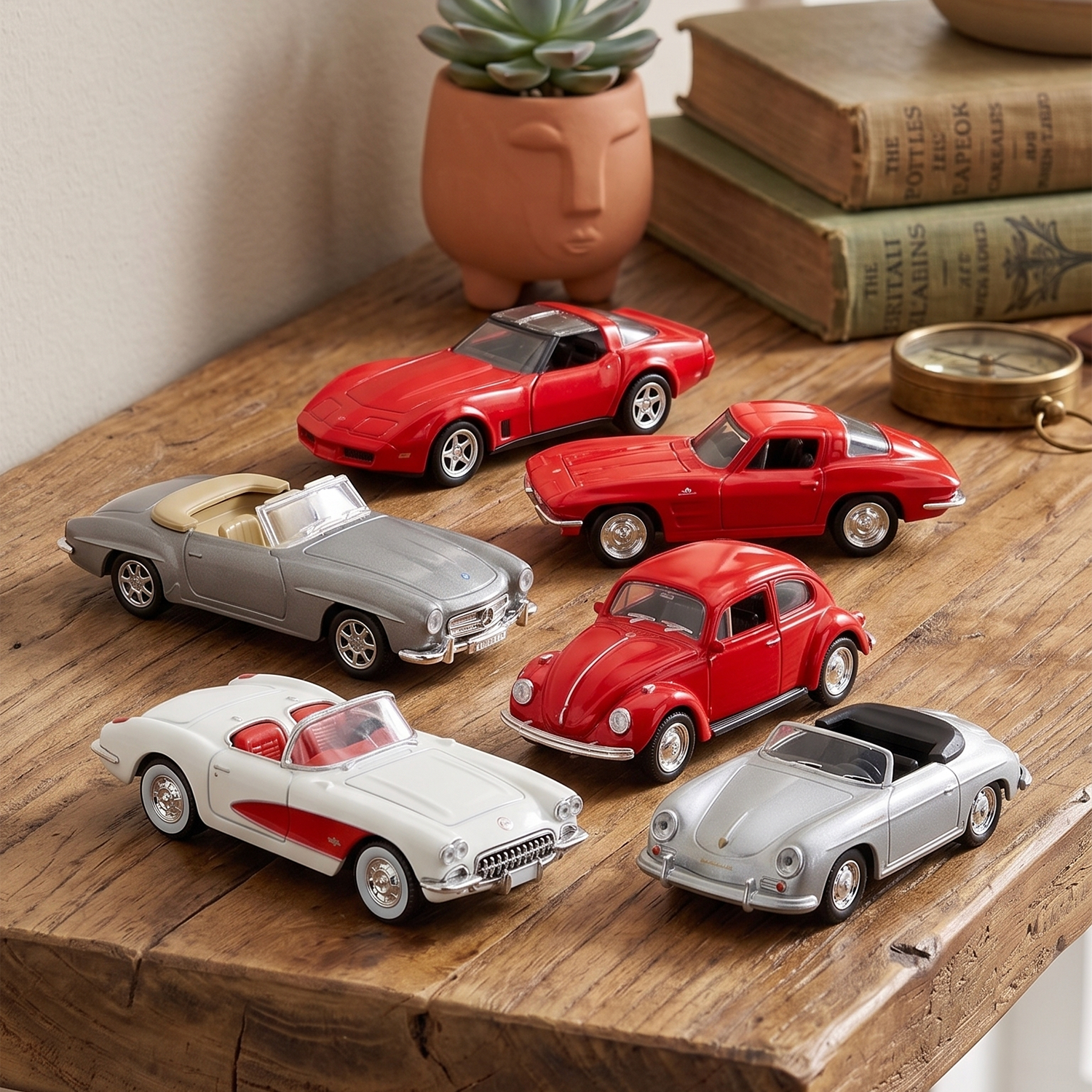 Pack x12 Autos Welly Clásicos Escala 1:60-4