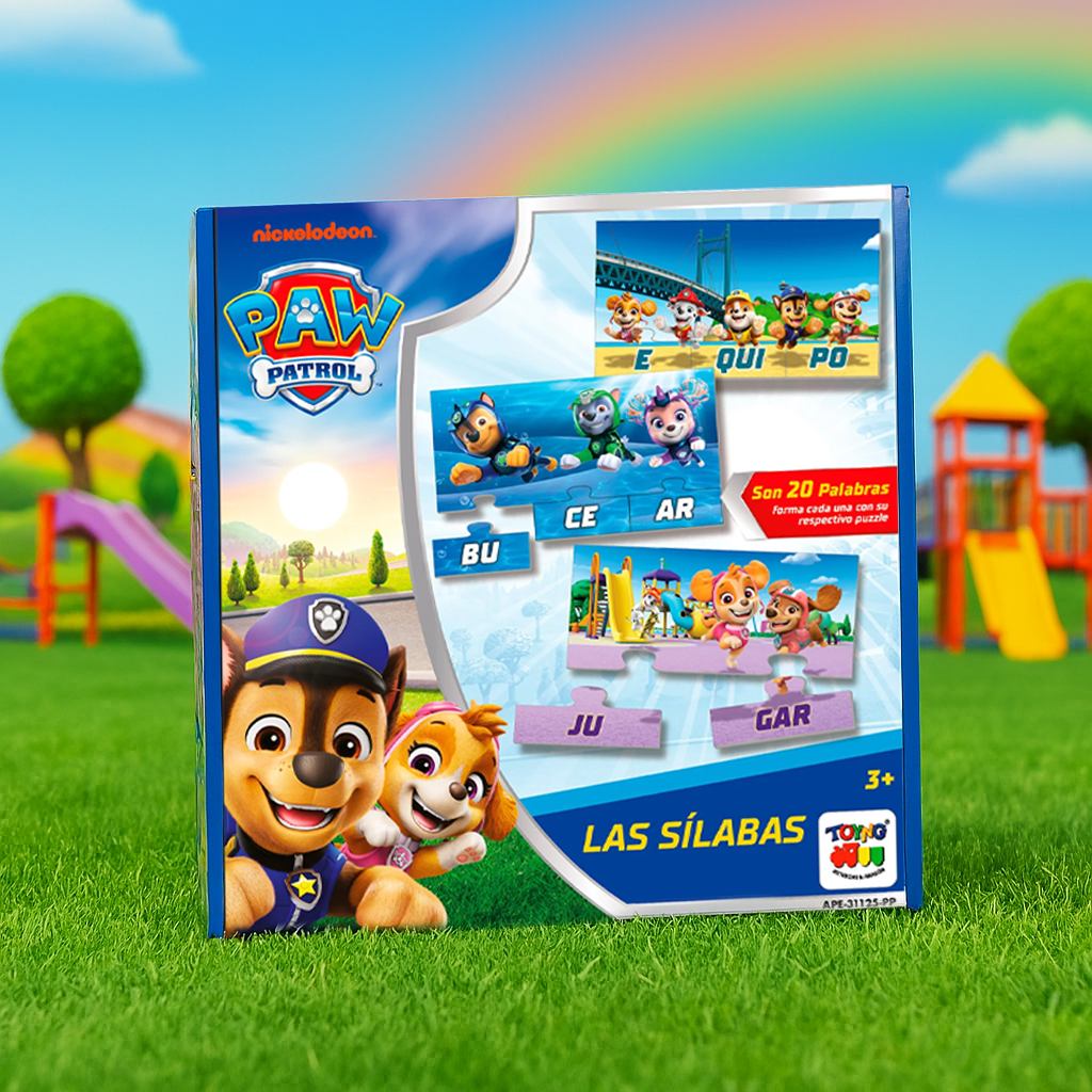 Juego de Mesa Separando Silabas - Paw Patrol-4