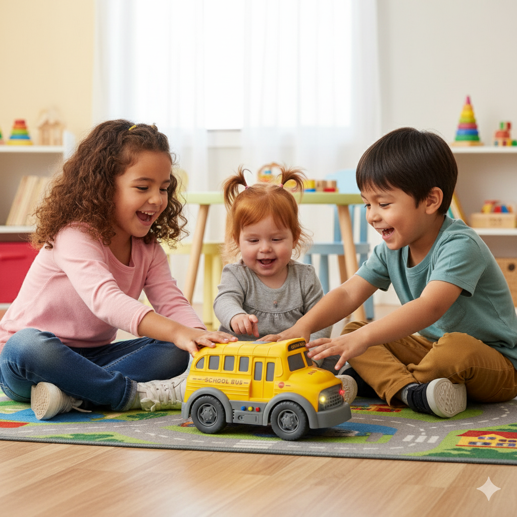 Juguete Bus Escolar Amarillo - Toyng-6