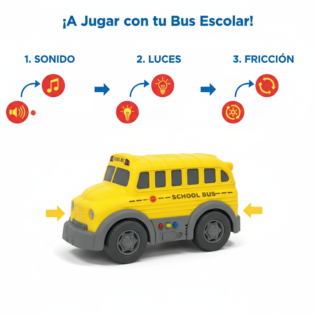 Juguete Bus Escolar Amarillo - Toyng-7