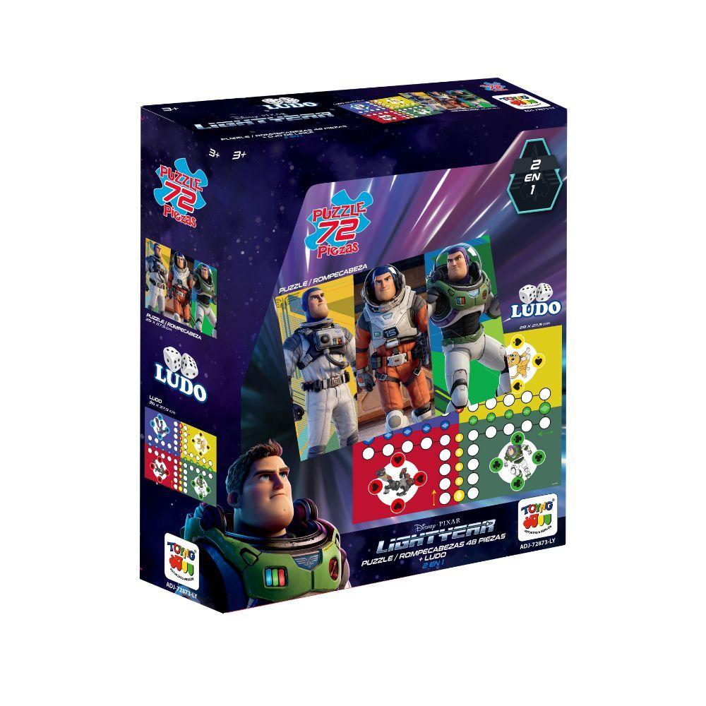 2 En 1  Puzzle 72Piezas + Ludo- Lightyear-0