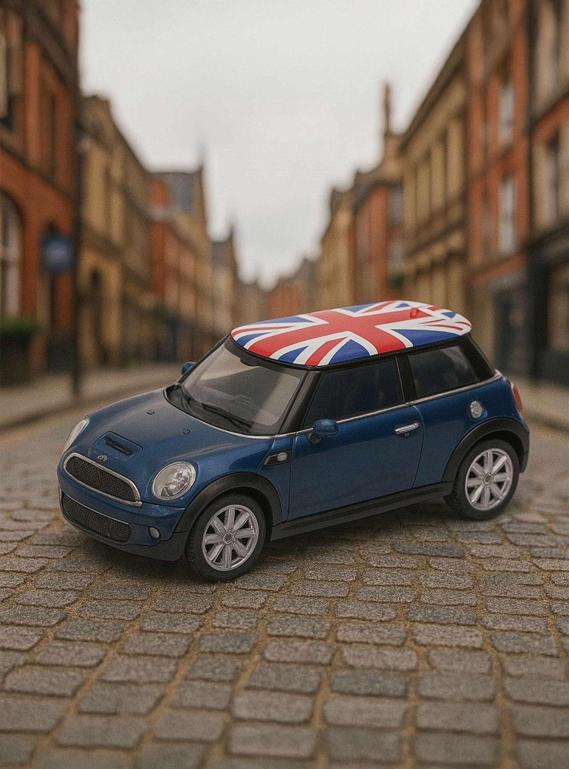 Auto Mini Cooper British Flag S Escala 1:43 - Welly-5