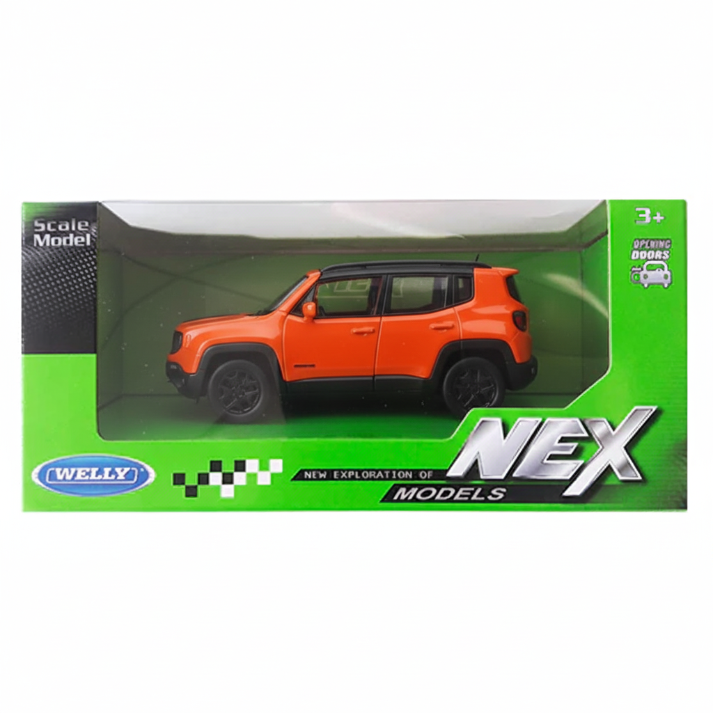 Suv Jeep Renegade Trailhawk - Welly Escala 1:34:39-3