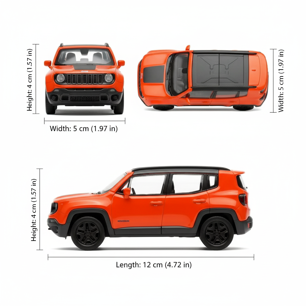 Suv Jeep Renegade Trailhawk - Welly Escala 1:34:39-4