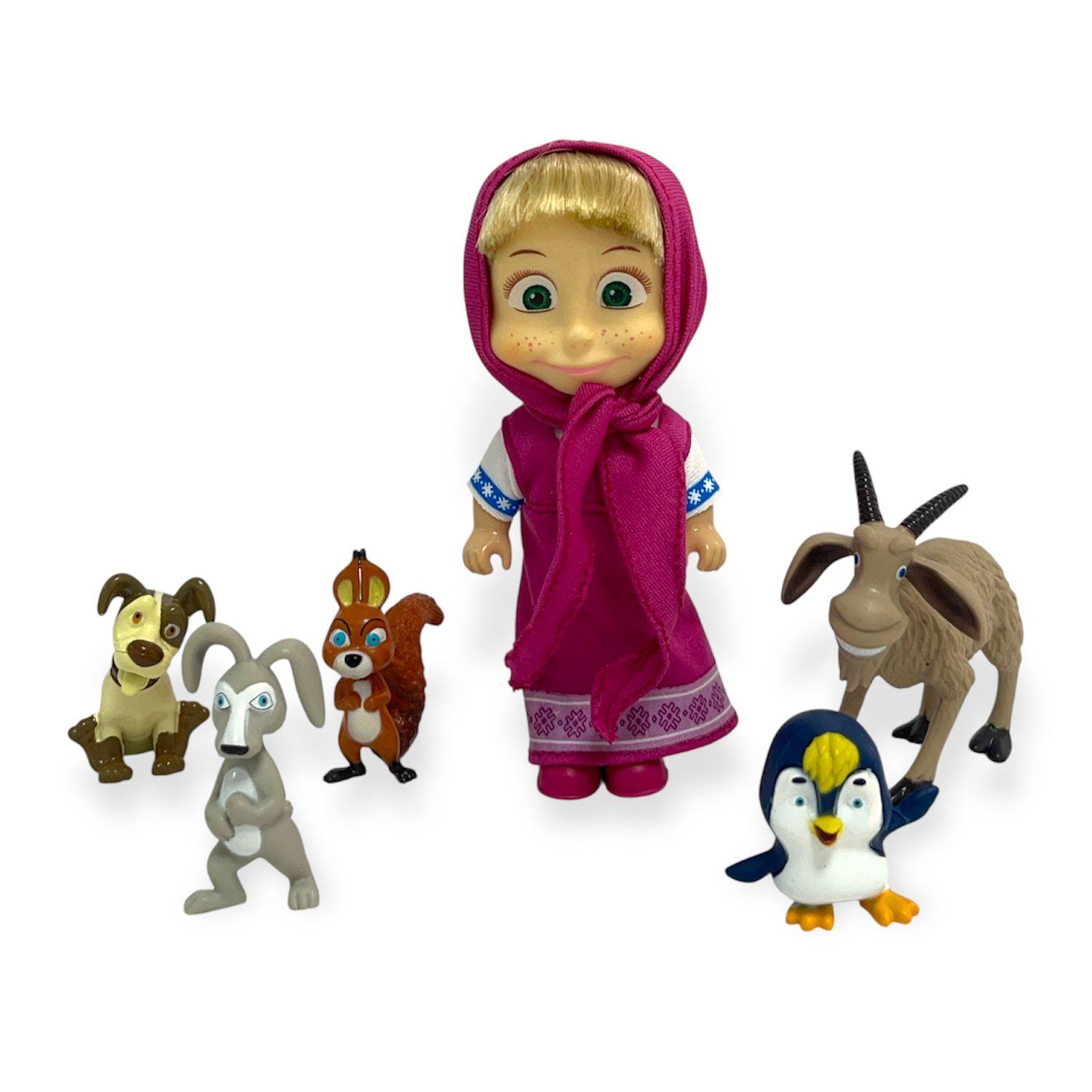 Set de Animales de Masha –6 Figuras - Masha Y El Oso-0