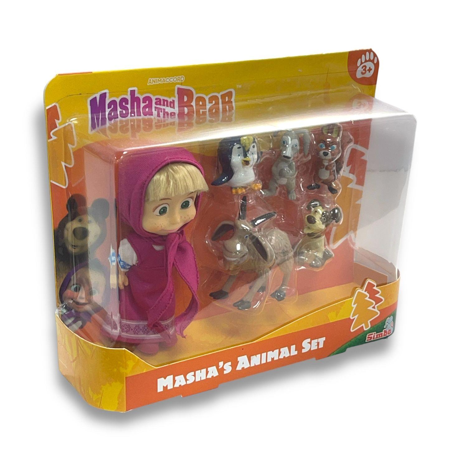 Set de Animales de Masha –6 Figuras - Masha Y El Oso-2