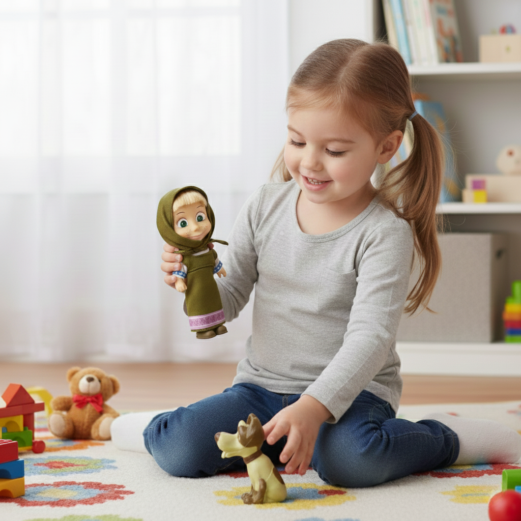 Juguete Masha y sus Amigos El Perro - Masha Y El Oso-5