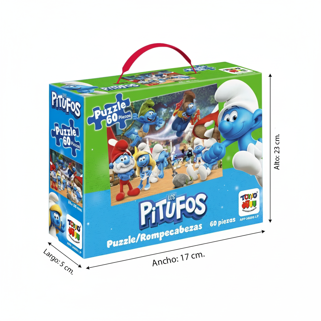 Puzzle 60 Piezas - Los Pitufos-2