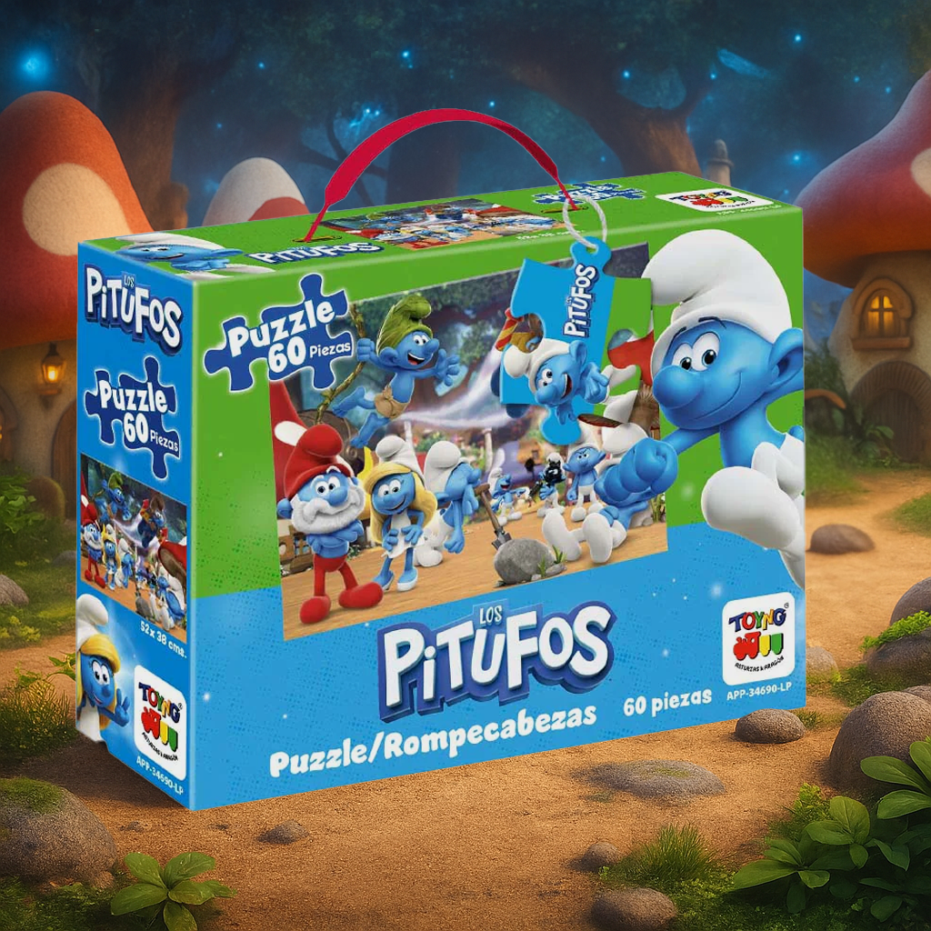 Puzzle 60 Piezas - Los Pitufos-3