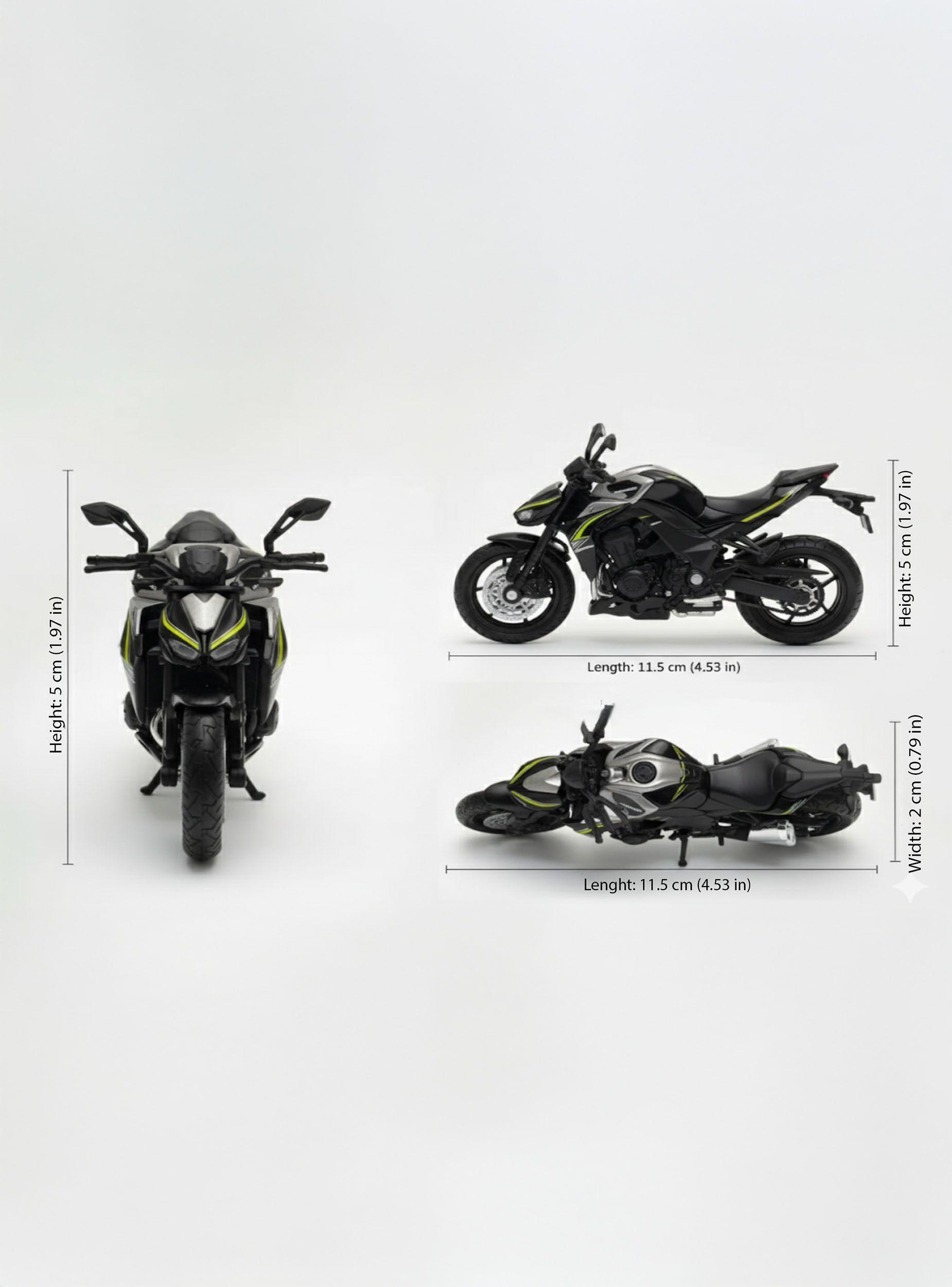 Moto Awasaki 2017 Z1000 R - Welly Escala 1:18-3